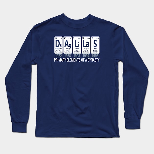 Dallas Pro Football - Elements of a Dynasty Long Sleeve T-Shirt by FFFM